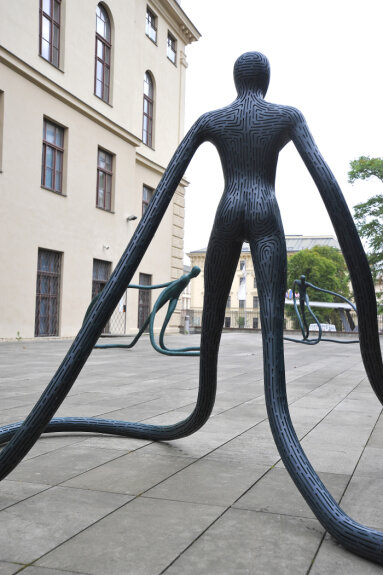 Michal Gabriel, The Dancers, polystyrene resin, Museum of Applied Arts of the Moravian Gallery, Husova 14